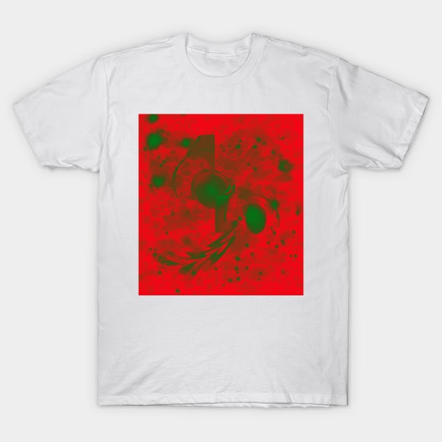 Chaotic Christmas Explosion T-Shirt by hereswendy